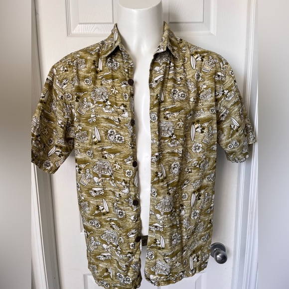 Mens Mickey Mouse Disney All Over Hawaiian Print Button Up Shirt Medium - Picture 4 of 8
